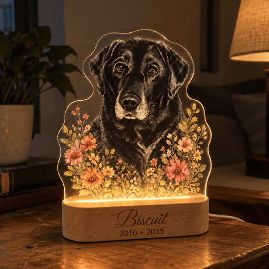 Personalized Dog Memorial Night Light - Everfondly