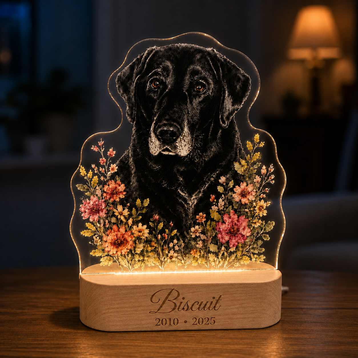 Personalized Dog Memorial Night Light