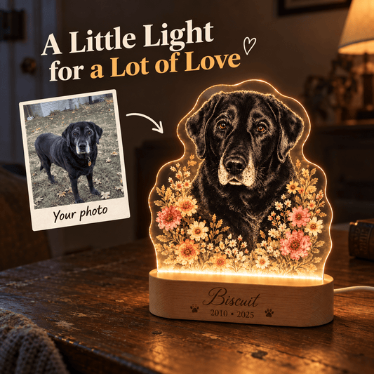 Personalized Dog Memorial Night Light - Everfondly